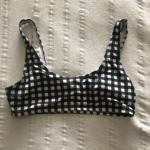 Gingham bikini top